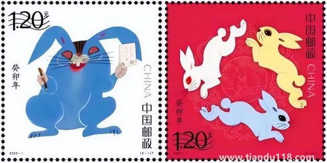 兔年邮票现“蓝兔子”遭吐槽（“想起了童年阴影”）(图1)